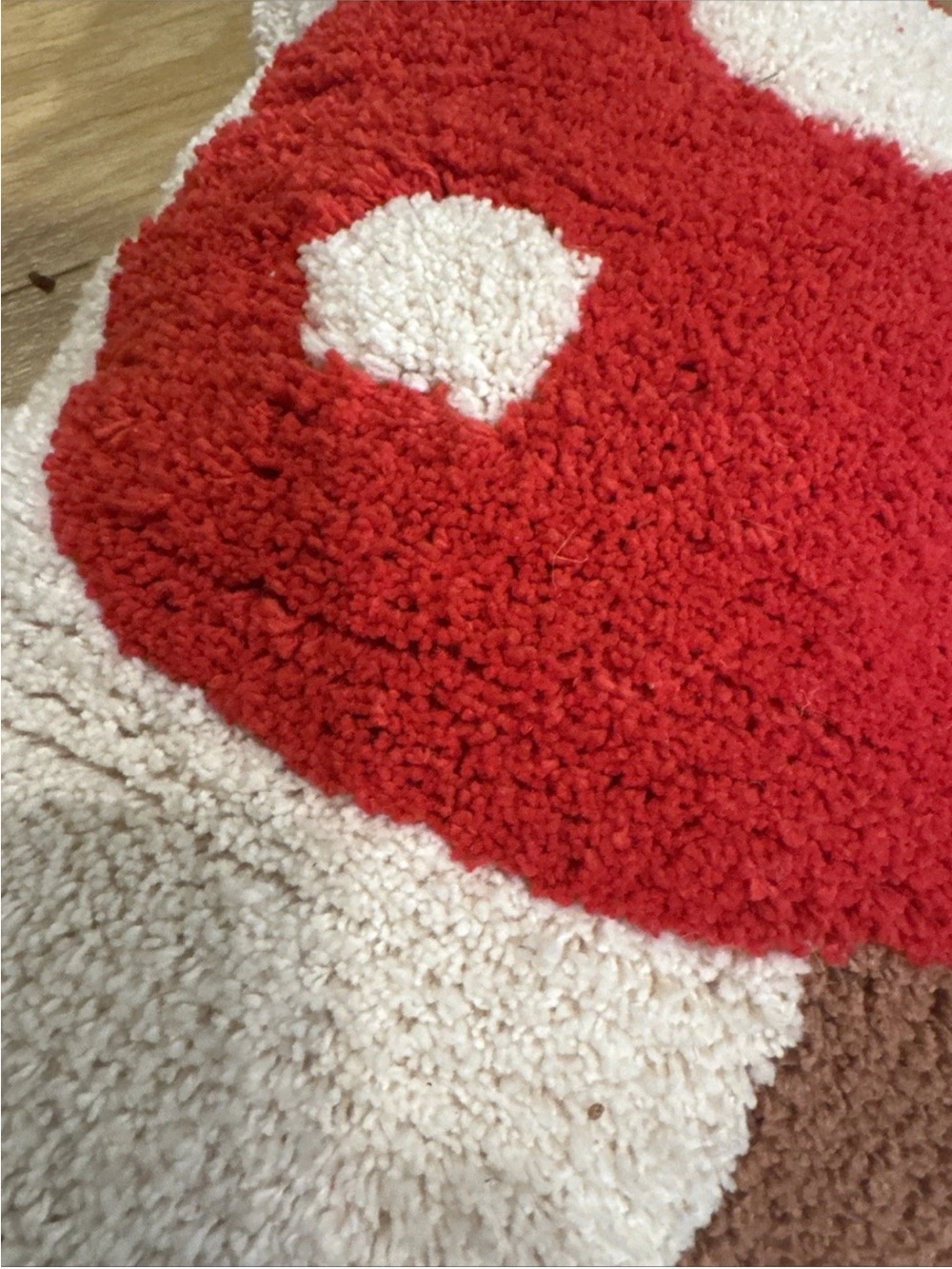 Urban outfitters UO home Anthropologie  Red Mushroom Accent Pillow - Picture 2 of 5